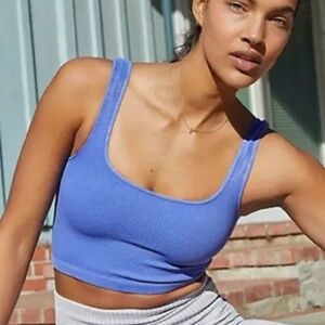 FP Movement Happiness Runs Square Neck Crop Top